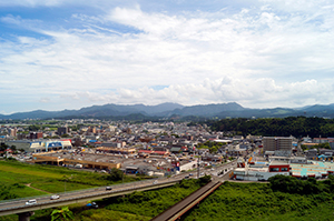 清武町市街・宮崎自動車道の眺望